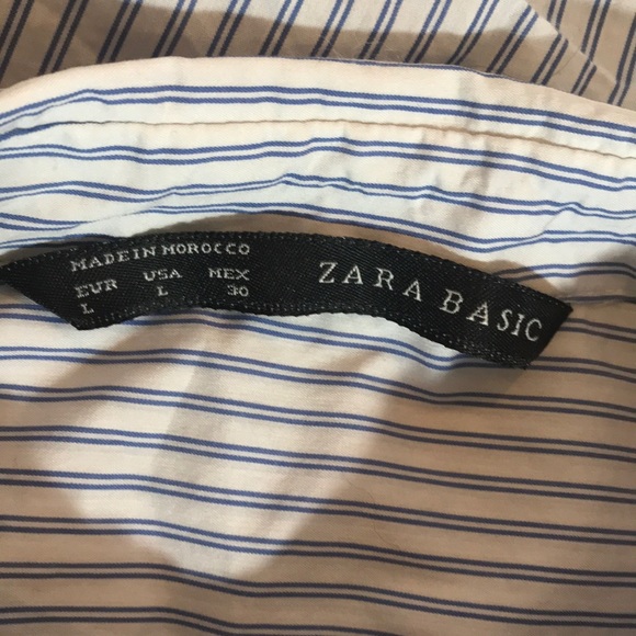 “ZARA BASIC” Classic Pinstripe Ladies Blouse . - Picture 10 of 12